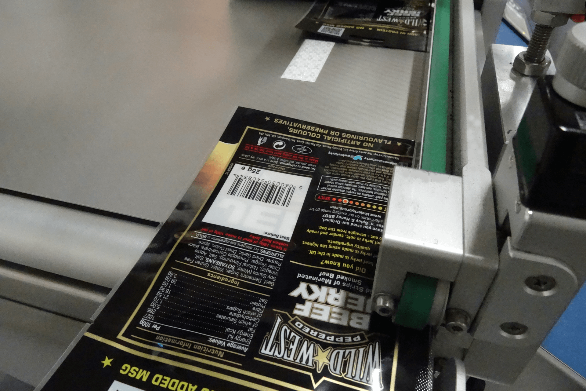 Barcode Printing Pouch Feeding Cruga Biltong